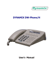 DW-Phone User manual