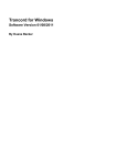 PDF software manual for Trancord