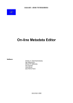 On-line Metadata Editor