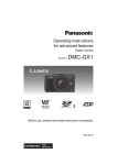 Panasonic GX1 User Manual
