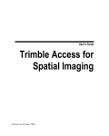 Trimble Access for Spatial Imaging