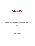 MasterPlex Network License Manager v1.0 User Manual