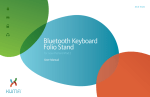 Bluetooth Keyboard Folio Stand
