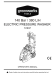 140Bar pressure washer manual pdf