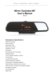 Mirror Taximeter-MT User`s Manual