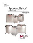 Chattanooga Hydrocollator User Manual