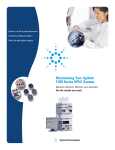 Maintaining Your Agilent 1100 Series HPLC System