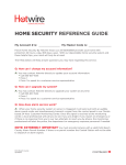 HOME SECURITY REFERENCE GUIDE
