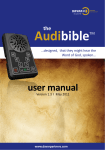 IBD Manual - BB07 - Audibible User Manual