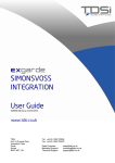 EXgarde SimonsVoss Integration User Manual