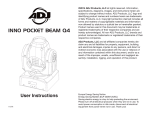 ADJ Inno Pocket Beam Q4 User Instructions
