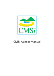 CMSi Admin Manual - Conservation Management System