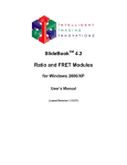 SlideBook 4.2 Ratio and FRET Manual