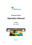 VE Series Printer Operation Manual V1