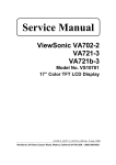 VA702-2, VA721-3, VA721b-3 (VS10781) Service Manual