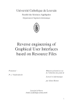 Reverse engineering of Graphical User Interfaces based