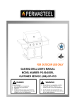 GAS BBQ GRILL USER`S MANUAL MODEL NUMBER