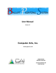 CAI Ballot System User Manual