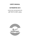 USER`S MANUAL EXTREMITER 2010
