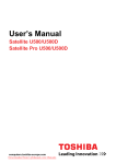Toshiba SATELLITE U500-1DQ User Guide Manual