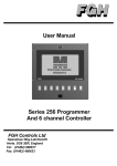 User Manual Series 256 Programmer And 6 channel Controller