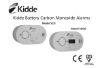 Kidde Ba ery Carbon Monoxide Alarms