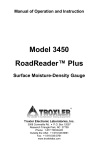 Model 3450 - Troxler Electronic Laboratories