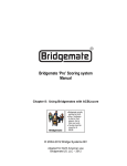 Bridgemate `Pro` Scoring system Manual