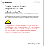 O-arm&reg; Imaging System Supplemental Guide Indications for Use