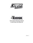 Users Guide & Operation Manual for HM1 Kiosk