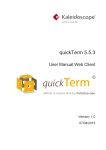quickTerm Web Client - Kaleidoscope Golden Releases