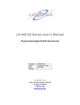 LS-040 D2 Series User`s Manual