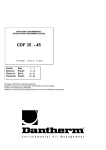 Dehumidifiers Dantherm CDF 35 45 User Manual