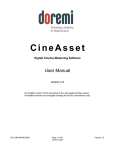 CineAsset User Manual