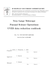 UVES data reduction cookbook