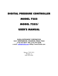 DIGITAL PRESSURE CONTROLLER