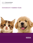 IDEXX Cornerstone 8.1 Installation Guide