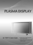 42˝ PDP TV User`s Guide - Recambios, accesorios y repuestos
