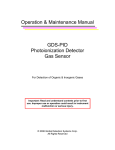 GDS PID Photoionization Gas Sensor User Manual