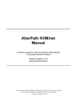 AlterPath KVM/net Manual