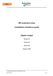 MV protection relay Installation assistance guide Sepam ranges