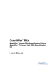 Quantifiler Kits User Manual (PN 4344790D)
