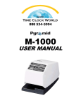 Pyramid M-1000 Electric Time Stamp User Manual