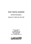Labnet Orbit Digital Microtube and Microplate Shakers User Manual
