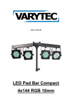 LED Pad Bar Compact 4x144 RGB 10mm