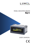 PANEL MOUNTED METER USER`S MANUAL