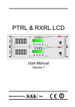 PTRL & RXRL LCD - RVR Elettronica SpA Documentation Server