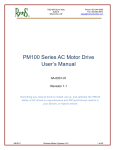 PM100 Series AC Motor Drive User`s Manual