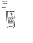 Extech Easyview Thermometer - Department of Physics and