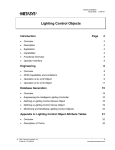 Lighting Control Objects Technical Bulletin
